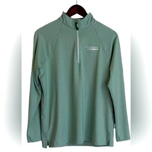 Devon & Jones moisture wicking quarter zip performance pull over women L